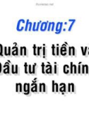 Quản trị tiền mặt