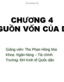 CHƯƠNG 4: NGUỒN VỐN CỦA DOANH NGHIỆP