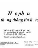 Bài giảng học phần Hệ thống thông tin kế toán: Chương 5 - TS. Nguyễn Hữu Cường