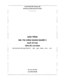 Giáo trình mô đun Tài chính doanh nghiệp 2 (Nghề: Kế toán - Trình độ: Cao đẳng) - Trường CĐ Kinh tế - Kỹ thuật Bạc Liêu