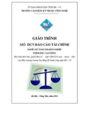 Giáo trình mô đun Báo cáo tài chính (Nghề Kế toán doanh nghiệp - Trình độ cao đẳng) – CĐ Kỹ thuật Công nghệ BR–VT