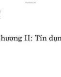 Bài giảng Lý thuyết tài chính tiền tệ: Chương 2