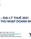 Bài giảng Thuế thu nhập doanh nghiệp - Nguyễn Thanh Tuấn