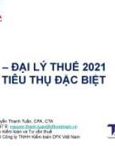 Bài giảng Thuế tiêu thụ đặc biệt - Nguyễn Thanh Tuấn