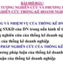 Nghiên cứu thống kê doanh nghiệp phần 1