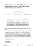 Các rào cản trong việc sử dụng dịch vụ thanh toán di động của sinh viên Việt Nam: Nghiên cứu tại một số trường đại học tại Hà Nội