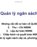 Quản lý ngân sách