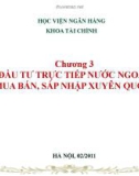 Bài giảng Tài chính công ty đa quốc gia: Chương 3 - Lương Minh Hà