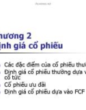 Bài giảng Tài chính doanh nghiệp: Chương 2 - Định giá cổ phiếu