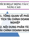 Bài giảng Phân tích hoạt động tài chính nâng cao