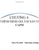 Bài giảng Tài chính doanh nghiệp: Chương 4 - Đoàn Thị Thu Trang