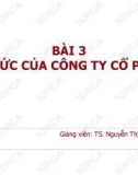 Bài giảng Tài chính doanh nghiệp: Bài 3 - TS. Nguyễn Thị Hà