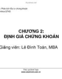 CHƯƠNG 2: ĐỊNH GIÁ CHỨNG KHOÁN