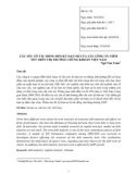 Các yếu tố tác động đến kỳ hạn nợ của các công ty niêm yết trên thị trường chứng khoán Việt Nam