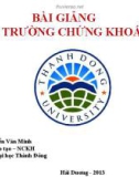 Bài giảng Thị trường chứng khoán - ThS. Nguyễn Văn Minh