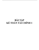 Bài tập kế toán tài chính - GV Bùi Đan Thanh