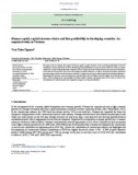 Human capital, capital structure choice and firm profitability in developing countries: An empirical study in Vietnam