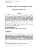 The impact of bank size on profit stability in China