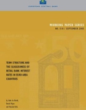 WORKING PAPER SERIES NO. 518 / SEPTEMBER 2005: TERM STRUCTURE AND THE SLUGGISHNESS OF RETAIL BANK INTEREST RATES IN EURO AREA COUNTRIES