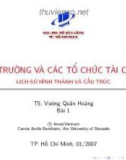 Lịch sử hình thành và cấu trúc của Thị trường và các tổ chức tài chính