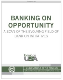 BANKING ON OPPORTUNITY: A SCAN OF THE EVOLVING FIELD OF BANK ON INITIATIVES