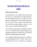 Cần thay đổi cách cảnh báo cổ phiếu