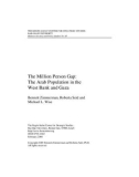 The Million Person Gap: The Arab Population in the West Bank and Gaza