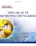 Chủ đề 1: Tổng quan về thị trường chứng khoán