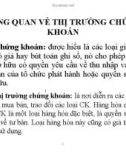 Bài giảng Tổng quan về thị trường chứng khoán