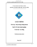 Giáo trình Thị trường chứng khoán (Nghề: Kế toán doanh nghiệp - Cao đẳng) - Trường CĐ Nghề Việt Đức Hà Tĩnh