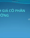 Bài giảng Tài chính doanh nghiệp: Chương 3 - ĐH Kinh tế