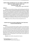 Chất lượng lợi nhuận của các công ty niêm yết trên sàn chứng khoán Việt Nam giai đoạn 2007-2013