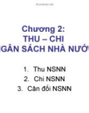 Chương 2: THU – CHI NGÂN SÁCH NHÀ NƯỚC