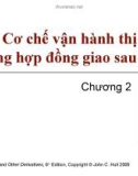 Bài giảng Tài chính phái sinh: Chương 2 - Cơ chế vận hành thị trường hợp đồng giao sau