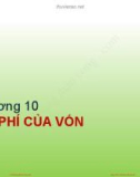 Bài giảng Tài chính doanh nghiệp: Chương 10 - PGS.TS Trần Thị Thái Hà