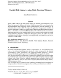 Market risk measures using finite Gaussian mixtures