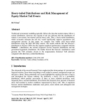 Heavy-tailed distributions and risk management of equity market tail events