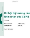 Đề tài Cơ hội thị trường năm 2010 Nhìn nhận của CBRE 