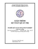 Giáo trình Kế toán quản trị (Nghề: Kế toán doanh nghiệp - Trình độ Cao đẳng) - Trường Cao đẳng Nghề An Giang