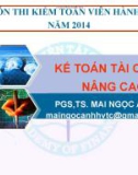 Bài giảng Kế toán tài chính nâng cao - PGS.TS. Mai Ngọc Anh