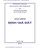 GIÁO TRÌNH ĐỊNH GIÁ ĐẤT - TS. HỒ THỊ LAM TRÀ - 1