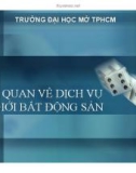 Tổng quan về dịch vụ môi giới bất động sản