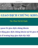 Bài giảng Phân tích chứng khoán: Chương 4 - ThS. Phan Thị Mỹ Hạnh