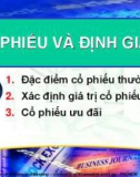 Bài giảng Cổ phiếu và định giá