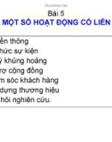 Bài 5. PR và một số hoạt động có liên quan