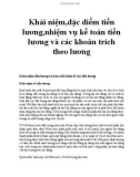 Khái niệm, đặc điểm tiền lương, nhiệm vụ kế toán tiền lương và các khoản trích theo lương