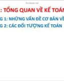 Bài giảng Nguyên lý kế toán - Bài 1: Tổng quan kế toán