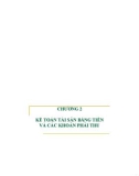 Bài giảng Kế toán tài chính 1 - Chương 2: Kế toán tài sản bằng tiền và các khoản phải thu