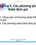 Các phương pháp thẩm định giá