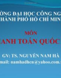 Bài giảng Thanh toán Quốc tế: Chương 2 - Nguyễn Nam Hà